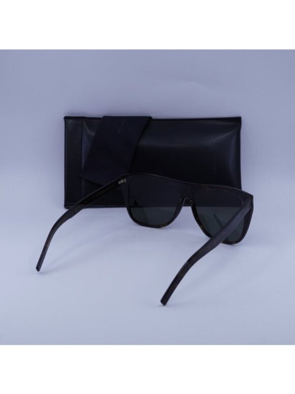 Saint Laurent SL 1 SLIM 002 Square Sunglasses - Havana/Grey - Picture 4 of 10
